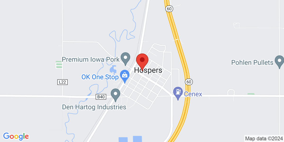 Map of Hospers Public Library